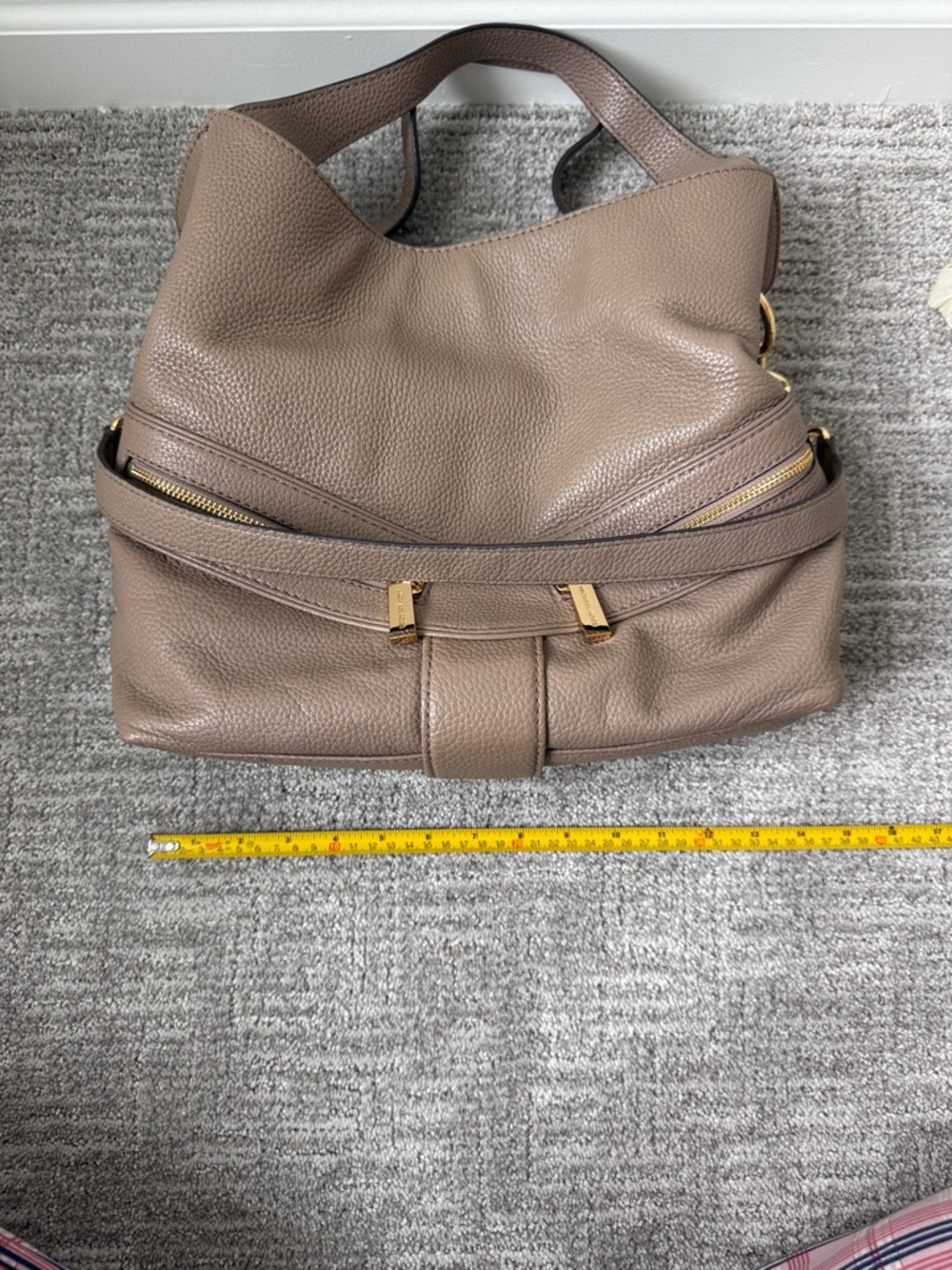 Michael Kors Jamesport Leather Shoulder Bag - Picture 5 of 9